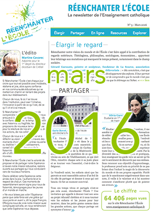 Newsletter Réenchanter l'École n°5 - Mars 2016