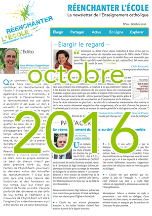 Newsletter n°10 - Réenchanter l'École - Octobre 2016
